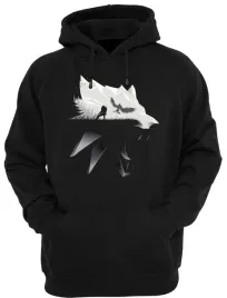 wiedzmin-3-wolf-silhouette-bluza-z-kapturem