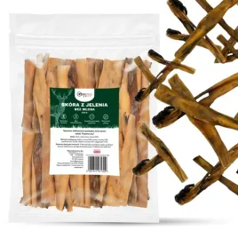 przysmak-dla-psa-skora-z-jelenia-bez-wlosa-100percent-naturalny-gryzak-500g
