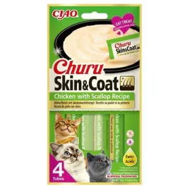 inaba-churu-skin-and-coat-przysmak-dla-kota-kurczak-z-przegrzebkami-4x14g