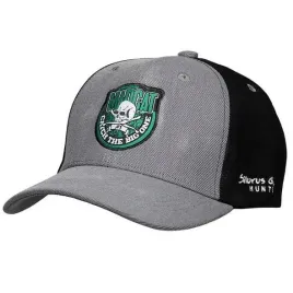 madcat-czapka-skull-badge-cap-one-size-grey-melange