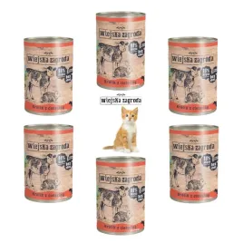 wiejska-zagroda-karma-dla-kociat-krolik-cielecina-6x400g