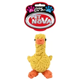 petnova-zabawka-dla-psa-sznurkowa-jutowa-kaczka-mala-16cm-dla-malych-psow