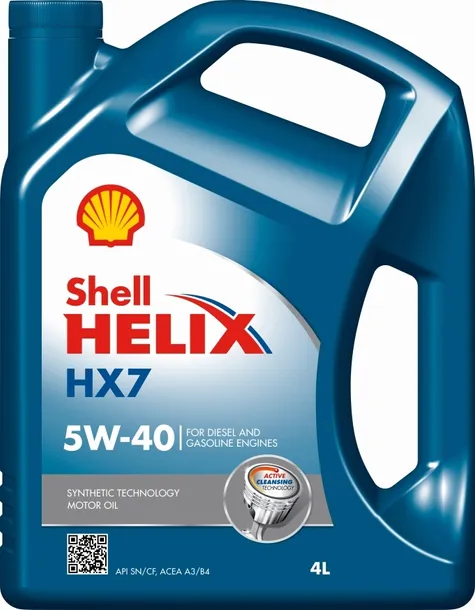 Olej Shell Helix HX7 5W-40 4L BENZYNA DIESEL LPG