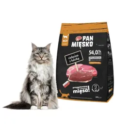 karma-dla-kota-cielecina-z-kaczka-pan-miesko-400g-hipoalergiczna