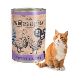 karma-pokarm-dla-kota-kurczak-kaczka-400g-wiejska-zagroda-bez-zboz