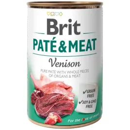 brit-pateandmeat-venison-400g-pokarm-karma-mokra-dla-doroslych-psow-dziczyzna