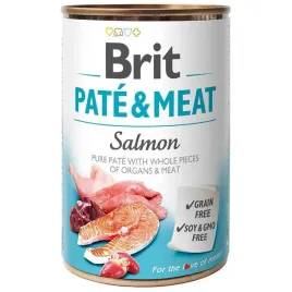 brit-pateandmeat-salmon-400g-pokarm-karma-mokra-dla-doroslych-psow-losos
