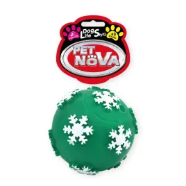 zabawka-dla-psa-pilka-z-piszczalka-sniezka-75cm-zielona-pet-nova