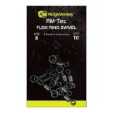 ridge-monkey-kretlik-flexi-ring-swivel-8-10szt-stan-nowy