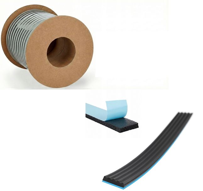 USZCZELKA SAMOPRZYLEPNA Stomil Sanok 20x4 mm EPDM do Okien Drzwi 50m