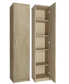 regal-simple-r8-na-ksiazki-segregatory-1-drzwi-polki-zamkniety-dab-sonoma