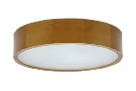 lampa-drewniana-sufitowa-plafon-dab-okragly-z-mleczna-szyba-do-domu