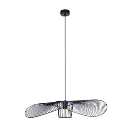 lampa-kapelusz-wiszaca-druciana-elegancka-nowoczesna-czarna-lampa-sufitowa