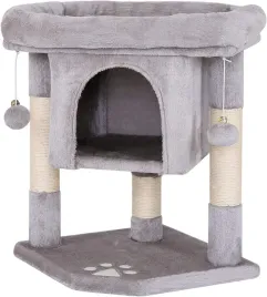 drapak-dla-kota-60-cm-z-jaskinia-pilkami-i-legowiskiem-jasnoszary