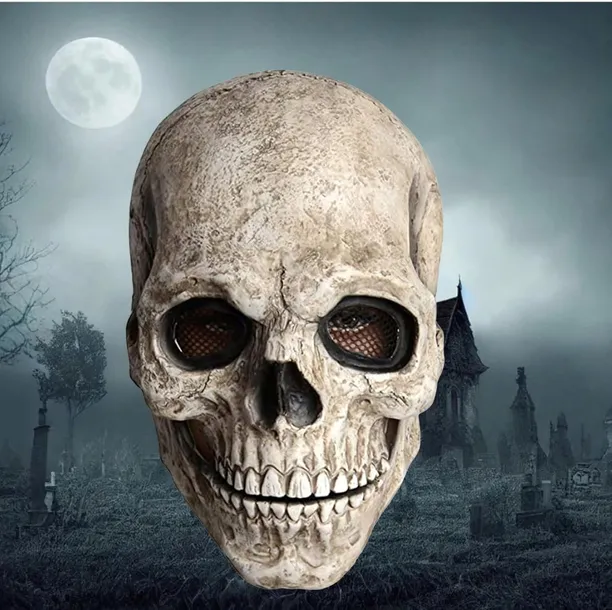 HALLOWEEN MASKA REALISTYCZNA MASKA POTWORA CZASZKA LUB ZWŁOKI KOSTIUM