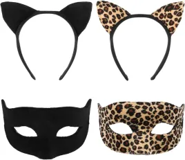 opaska-czarnaz-maska-zestaw-pluszowe-uszy-w-panterke-na-halloween-kostiumy