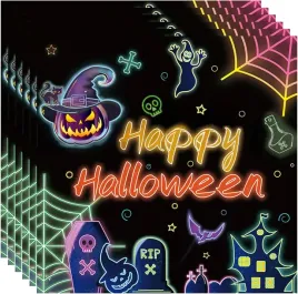 serwetki-halloween-20-sztuk-papierowe-3333-cm-neonowe-dekoracja-stolu