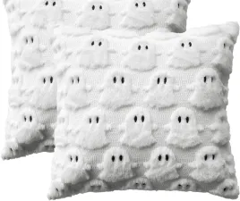 poszewki-na-poduszki-halloween-40x40-cm-zestaw-2-sztuk-pluszowe-bialy-duch
