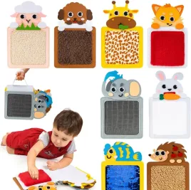 mata-sensoryczna-dla-niemowlat-8-sztuk-zwierzeta-zabawki-edukacyjne