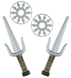 zestaw-ninja-sztylety-shuriken-gwiazdka-bron