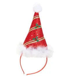 opaska-swiateczna-czapeczka-czapka-mikolaja-czerwona
