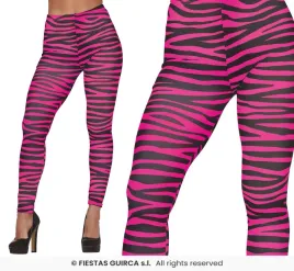 legginsy-rozowe-disco-tygrys-paski-spodnie-lata-80-90-l