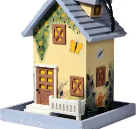 karmnik-dla-ptakow-drewniany-domek-wiszacy-kolorowy-z-daszkiem-23cm