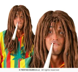 peruka-rastaman-z-dredami-wlosy-reggae-brazowe