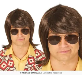 peruka-meska-brazowa-lata-70-wlosy-disco-z-grzywka