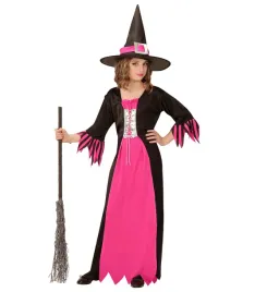 stroj-dzieciecy-czarownica-rozowa-przebranie-wiedzma-halloween-128