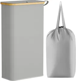 kosz-na-pranie-65l-skladany-z-pokrywa-i-workiem-bambusowe-uchwyty-szary