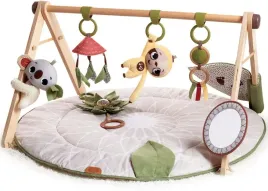 mata-edukacyjna-dla-niemowlat-boho-drewniany-luk-zabawka-rozwojowa