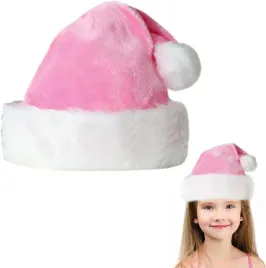 czapka-swiateczna-mikolaja-pluszowa-aksamitna-rozowa-2838-cm