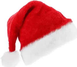 czapka-swiateczna-mikolajkowa-pluszowa-czerwona-zestaw-2-sztuk