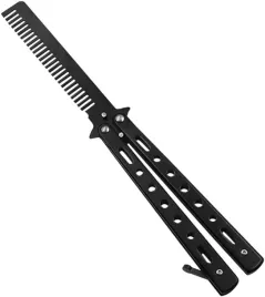 grzebien-motylkowy-skladany-ze-stali-nierdzewnej-kieszonkowy-do-wlosow-etui