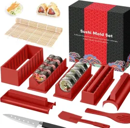 zestaw-do-sushi-12-elementow-dla-poczatkujacych-foremki-mata-noz-czerwony