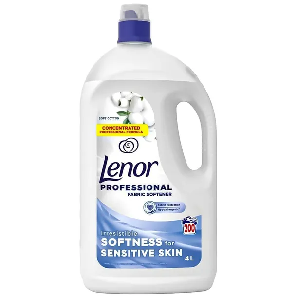 Lenor Soft Cotton 200 prań 4l delikatny hipoalergiczny płyn do płukania