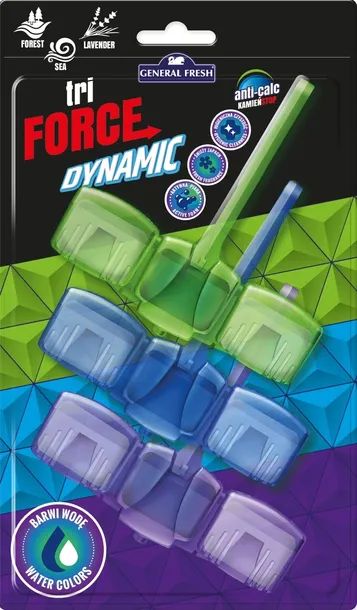 Kostki WC TRI-FORCE * 3 DYNAMIC las/morze/lawenda