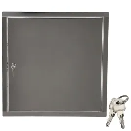 drzwiczki-rewizyjne-zamek-na-klucz-metalowe-stal-nierdzewna-srebrne-30x30cm