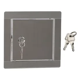 drzwiczki-rewizyjne-zamek-kluczyk-metalowe-stal-nierdzewna-srebrne-10x10-cm