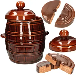 beczka-kamionkowa-z-pokrywa-5-l-garnek-do-kiszenia-ogorkow-kamien-dociskowy