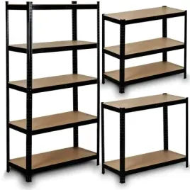 regal-magazynowy-garazowy-czarny-premium-5-polek-180x90x30-mocny