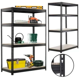 regal-magazynowy-garazowy-czarny-4-polki-600kg-180x90x40-szybki-montaz