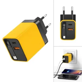 ladowarka-kostka-80w-gan-usb-typ-c-azaris-quick-charge-kabel-wysuwany