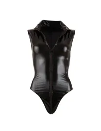 cottelli-collection-body-czarny-blyszczacy-z-dlugim-suwakiem-s