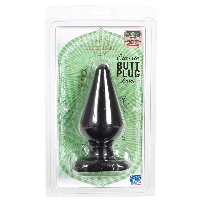 doc-johnson-classic-plug-large-czarny-14-cm-anatomiczny-model-stan-nowy