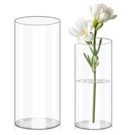 wazon-zestaw-2-akrylowych-przezroczystych-cylindrycznych-25-cm-i-20-cm