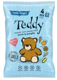 little-angel-chrupki-kukurydziane-teddy-marchew-dynia-od-7-mies-bio-4x15-g