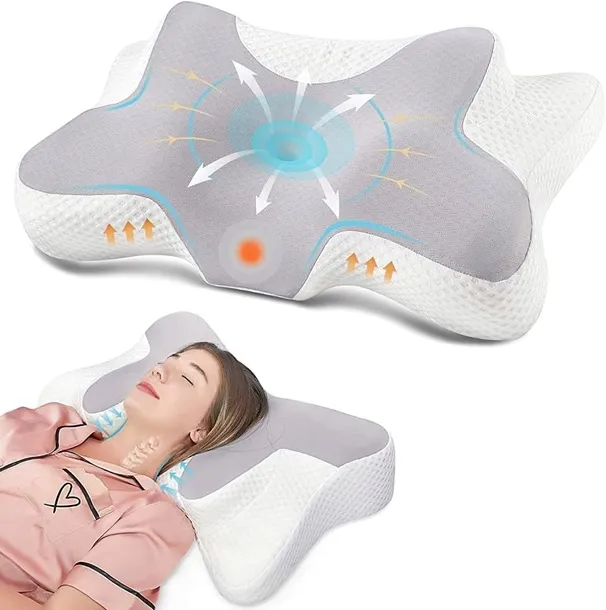 Poduszka pod kark ortopedyczna DONAMA pianka memory do spania ergonomiczna