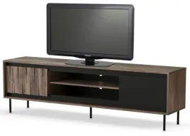 szafka-rtv-swing-halmar-orzechowy-czarny-180cm